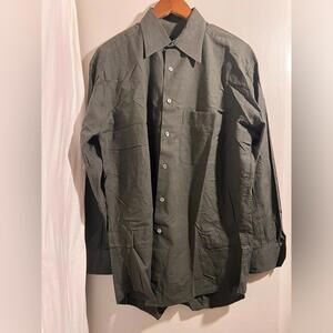 Ermenegildo Zegna Color Green Long Sleeve Button Down Size L